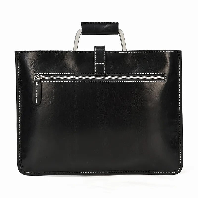 come4buy.com-Genuine Leather Briefcase for Men | Laptop Bag Fit 14 Inch